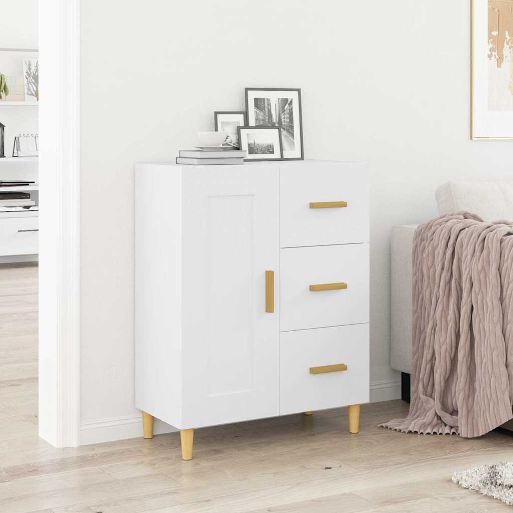 Sideboard White 69.5x34x90 cm Engineered Wood