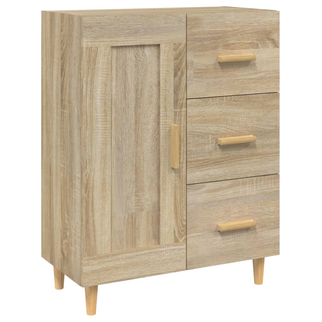 812225 vidaXL Sideboard Sonoma Oak 69,5x34x90 cm Engineered Wood