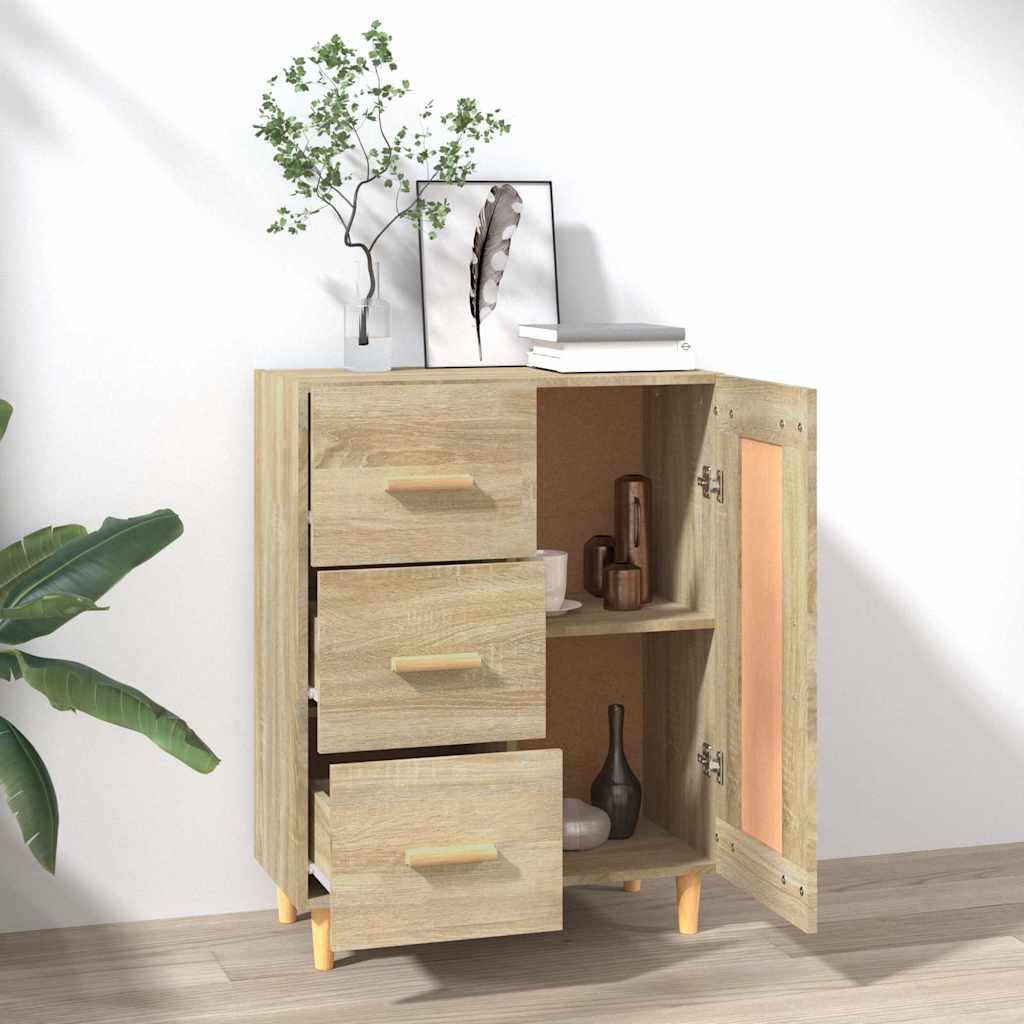 812225 vidaXL Sideboard Sonoma Oak 69,5x34x90 cm Engineered Wood