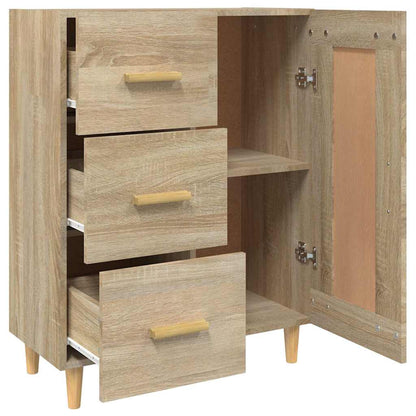 812225 vidaXL Sideboard Sonoma Oak 69,5x34x90 cm Engineered Wood