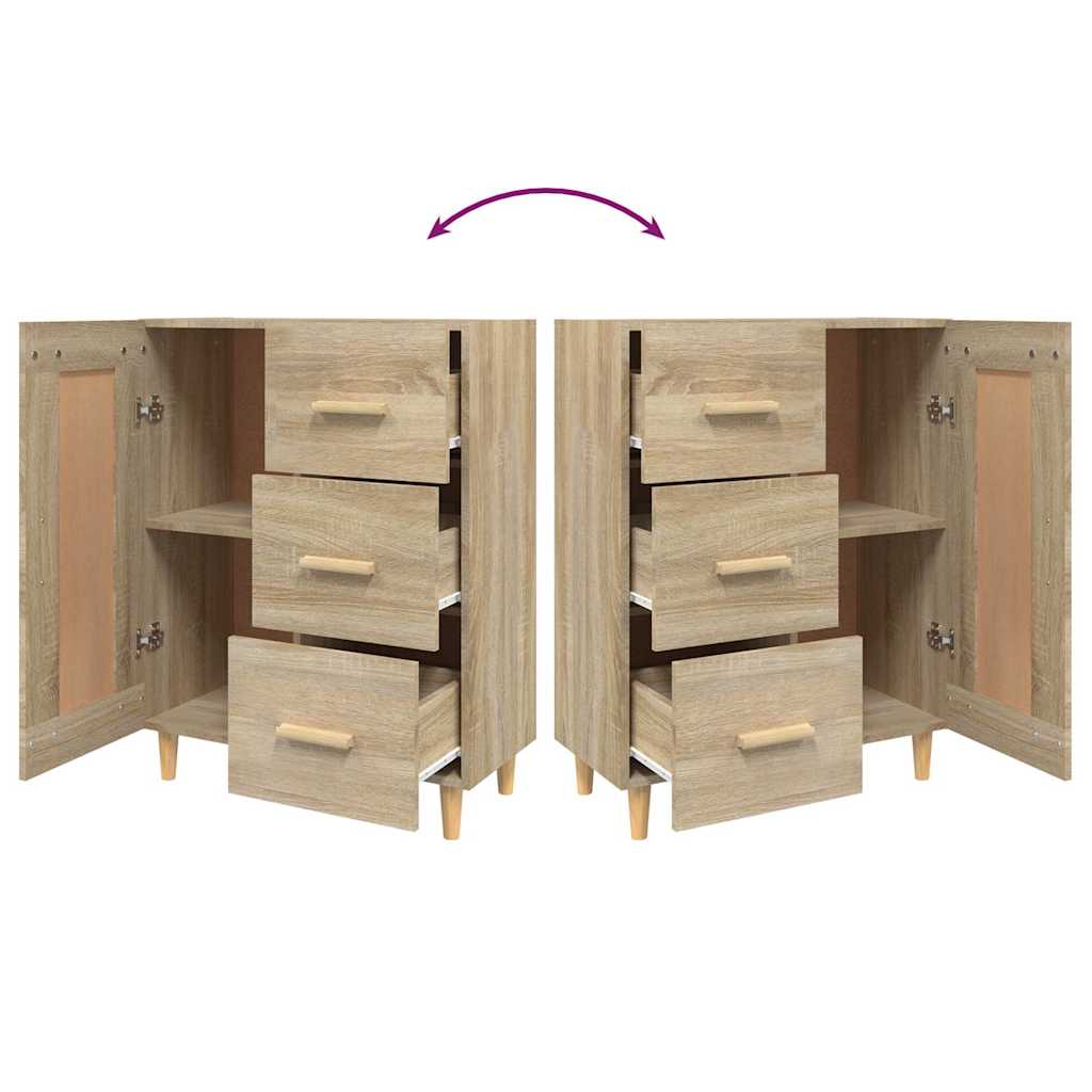 812225 vidaXL Sideboard Sonoma Oak 69,5x34x90 cm Engineered Wood