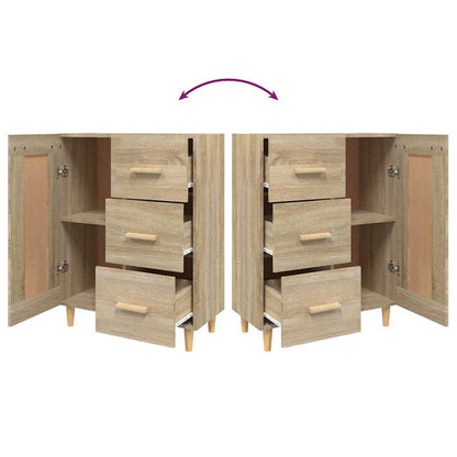 812225 vidaXL Sideboard Sonoma Oak 69,5x34x90 cm Engineered Wood