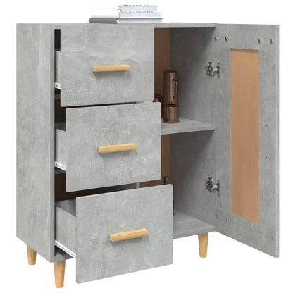Sideboard Concrete Grey 69.5x34x90 cm Engineered Wood