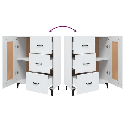Sideboard White 69.5x34x90 cm Engineered Wood