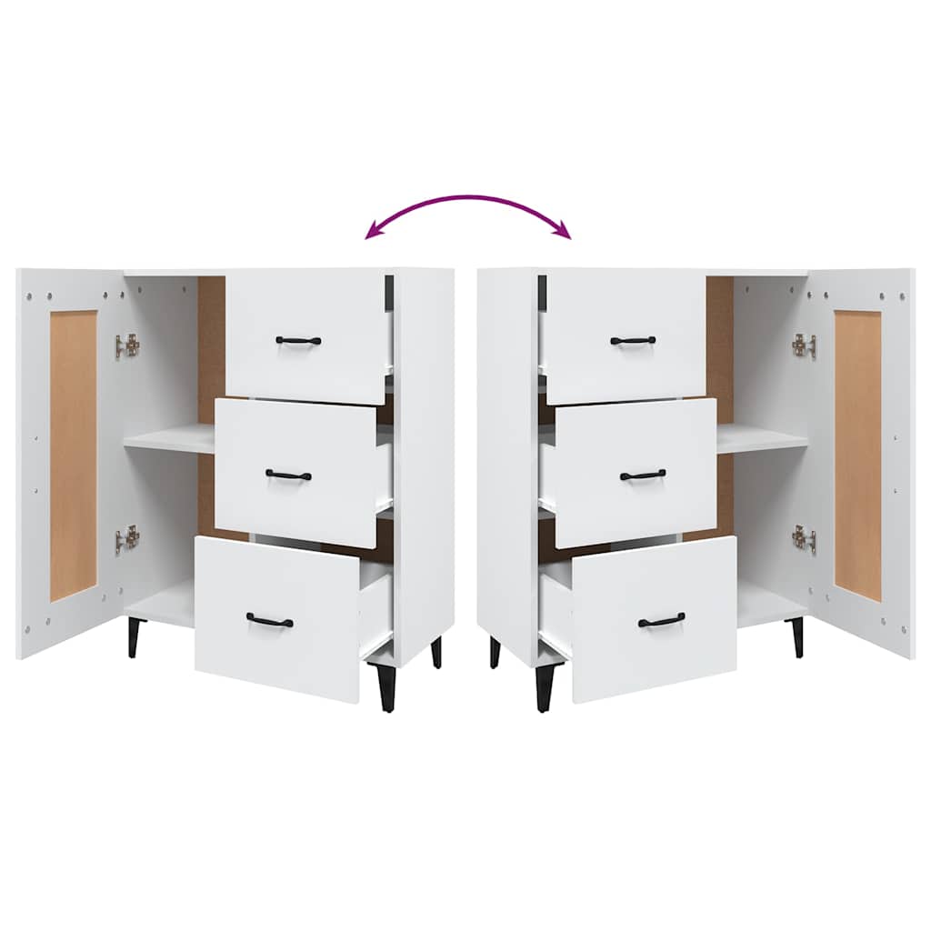812231 vidaXL Sideboard White 69,5x34x90 cm Engineered Wood