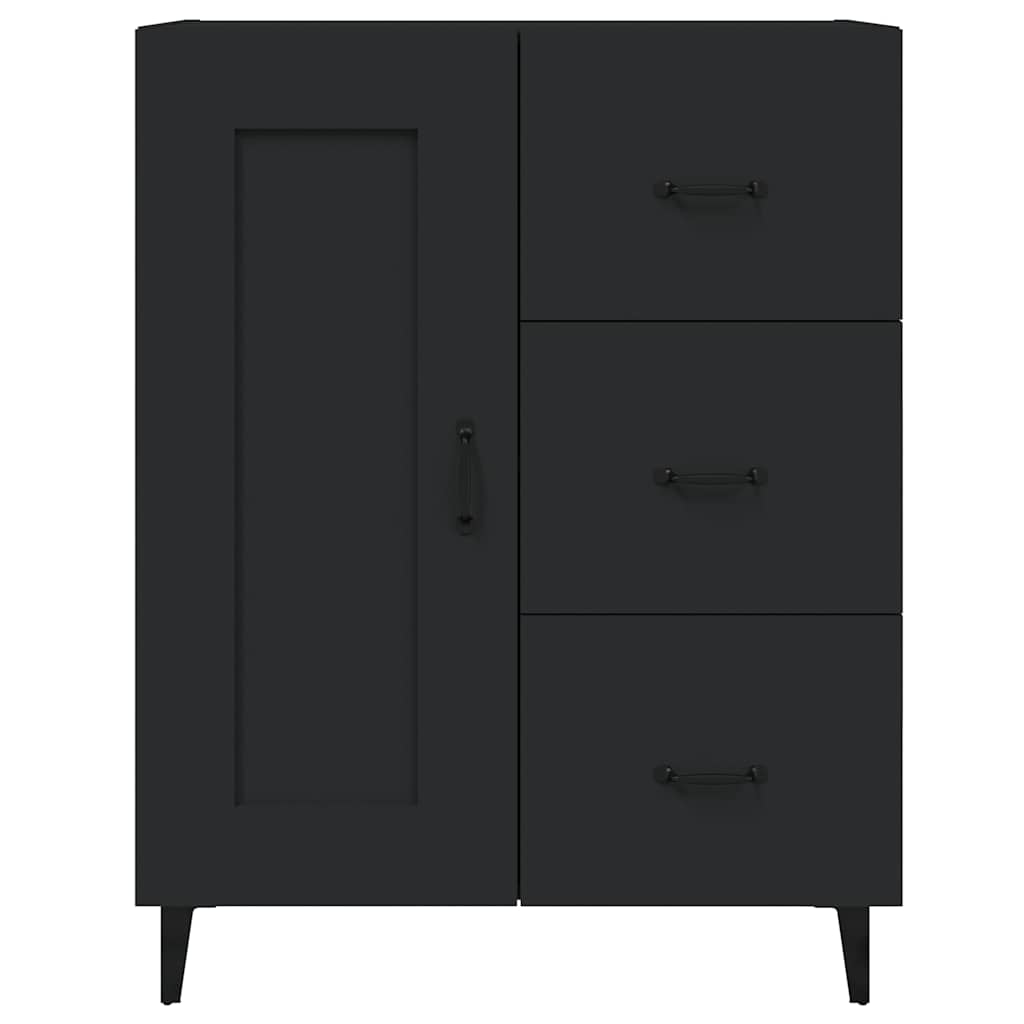 812232 vidaXL Sideboard Black 69,5x34x90 cm Engineered Wood