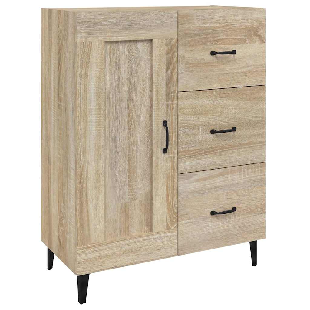 812234 vidaXL Sideboard Sonoma Oak 69,5x34x90 cm Engineered Wood