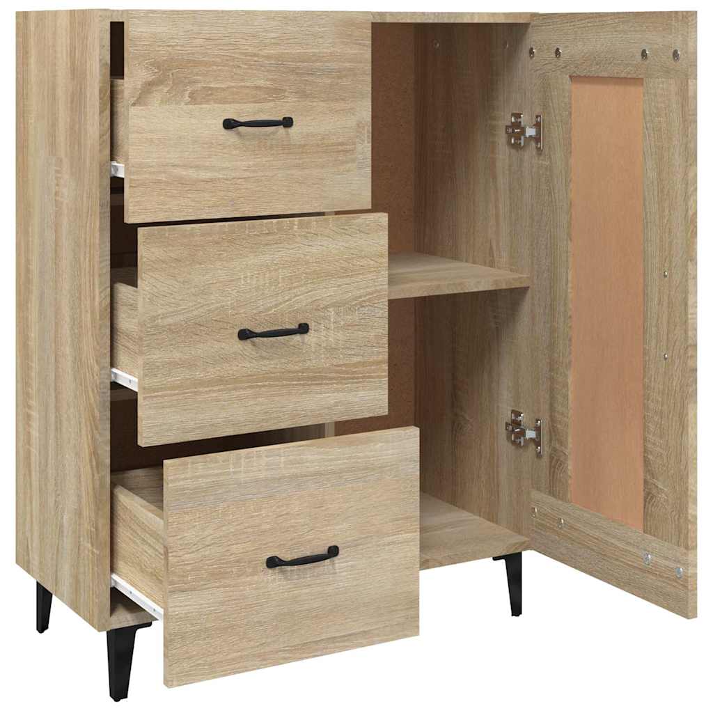 812234 vidaXL Sideboard Sonoma Oak 69,5x34x90 cm Engineered Wood