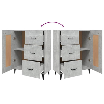Sideboard Concrete Grey 69.5x34x90 cm Engineered Wood