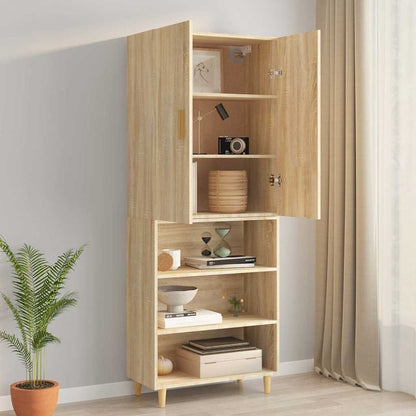 Hanging Wall Cabinet Sonoma Oak 69,5x34x90 cm