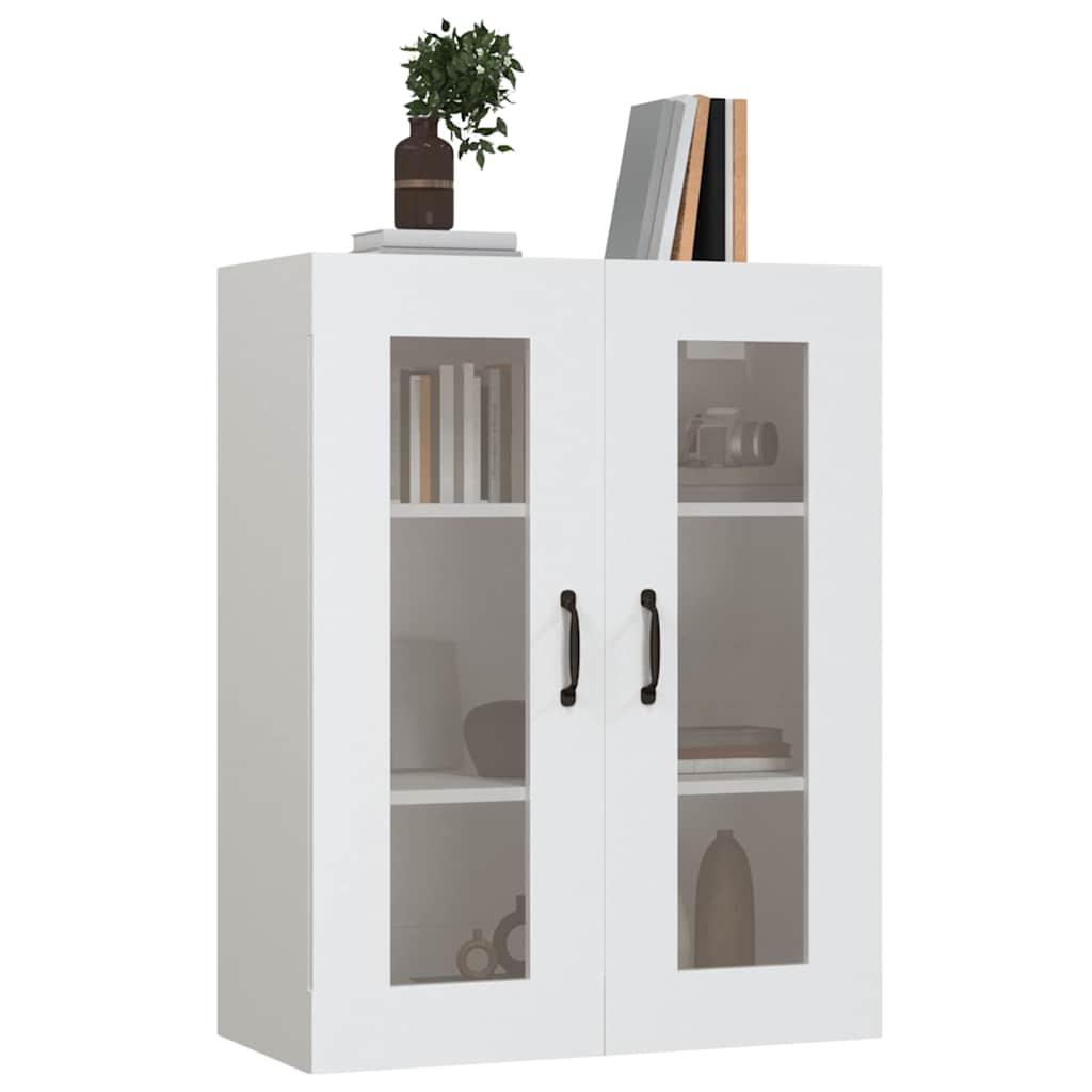Hanging Wall Cabinet White 69,5x34x90 cm