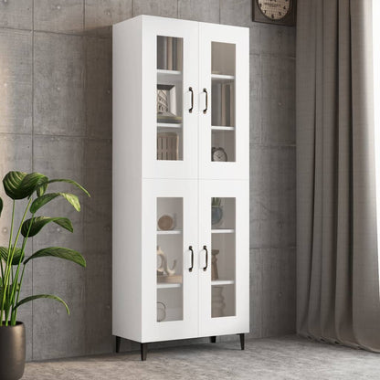 Hanging Wall Cabinet White 69,5x34x90 cm