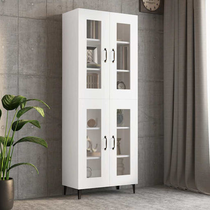 Hanging Wall Cabinet White 69,5x34x90 cm