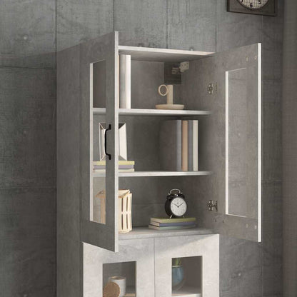Hanging Wall Cabinet Concrete Grey 69.5x34x90 cm