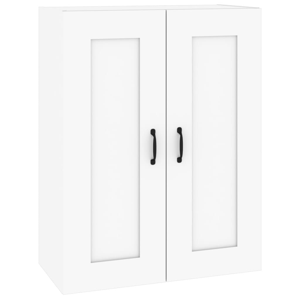 Hanging Wall Cabinet White 69.5x32.5x90 cm