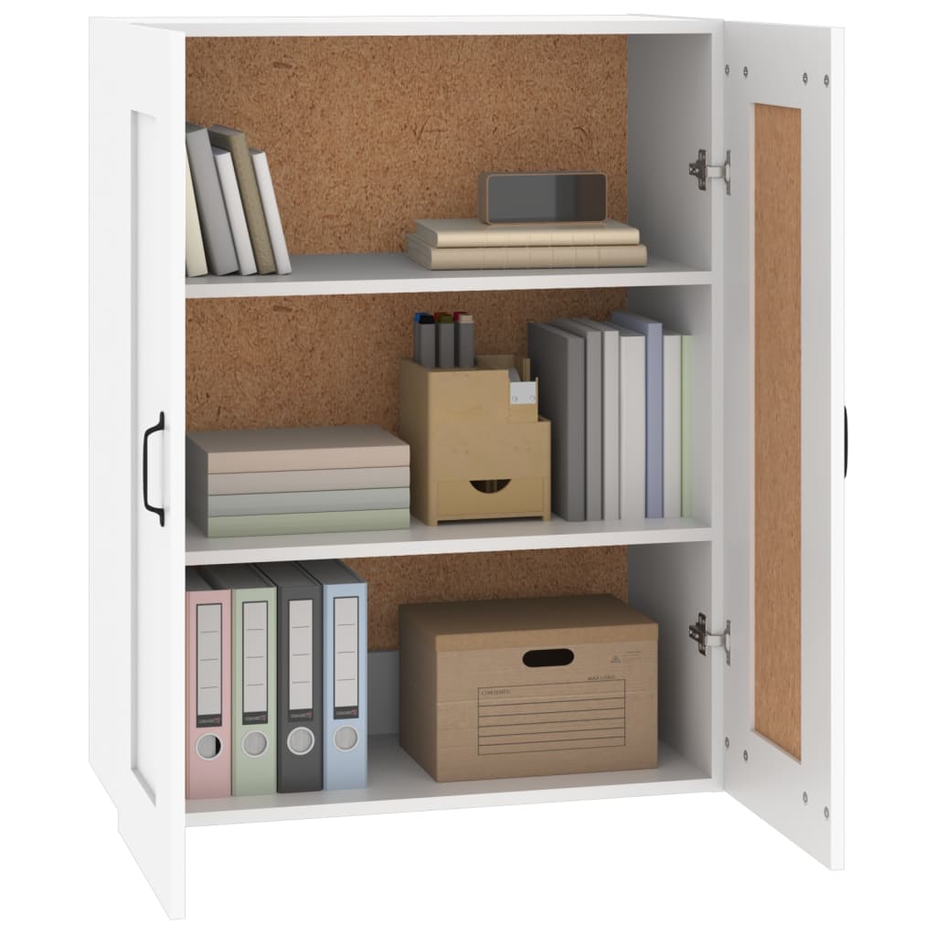 Hanging Wall Cabinet White 69.5x32.5x90 cm