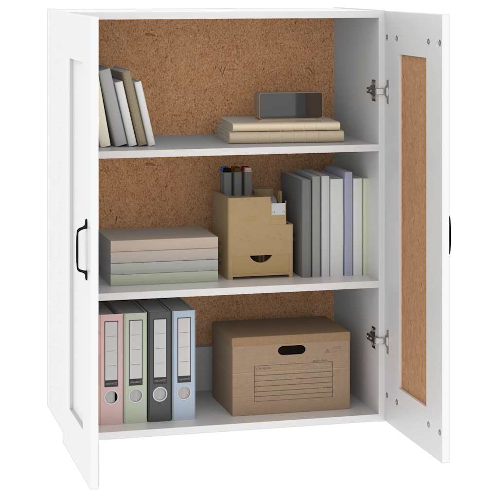 Hanging Wall Cabinet White 69,5x32,5x90 cm