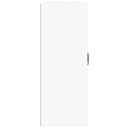 Hanging Wall Cabinet White 69.5x32.5x90 cm