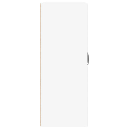 Hanging Wall Cabinet White 69,5x32,5x90 cm