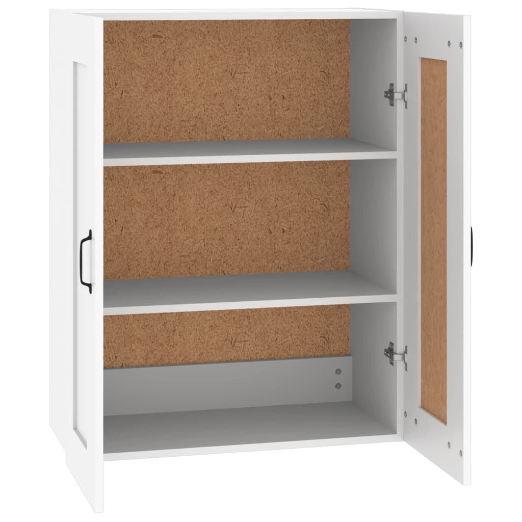 Hanging Wall Cabinet White 69.5x32.5x90 cm