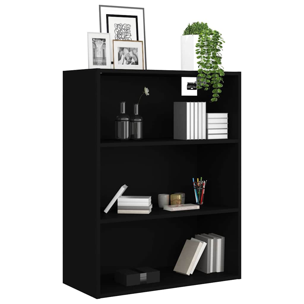 Hanging Wall Cabinet | Black | Engineered Wood | Rectangular | Minimalist