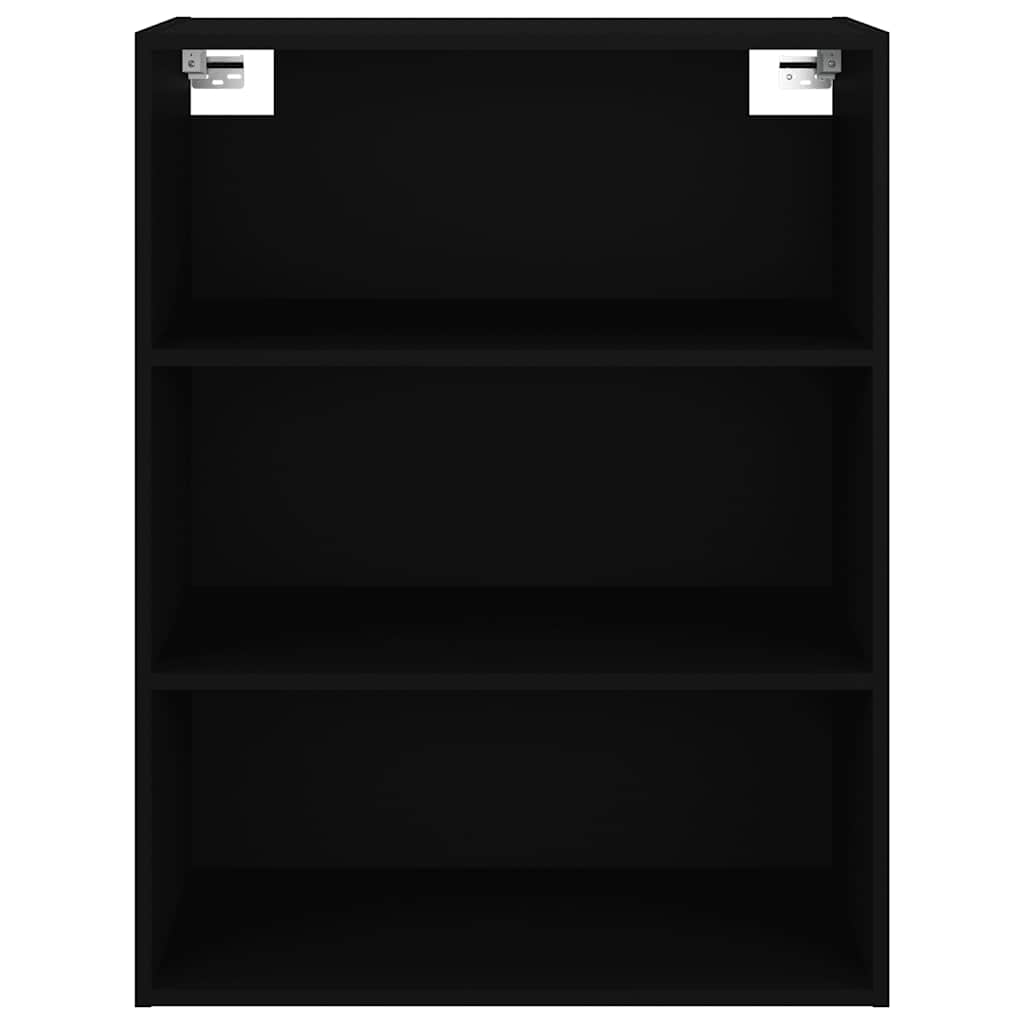 Hanging Wall Cabinet | Black | Engineered Wood | Rectangular | Minimalist