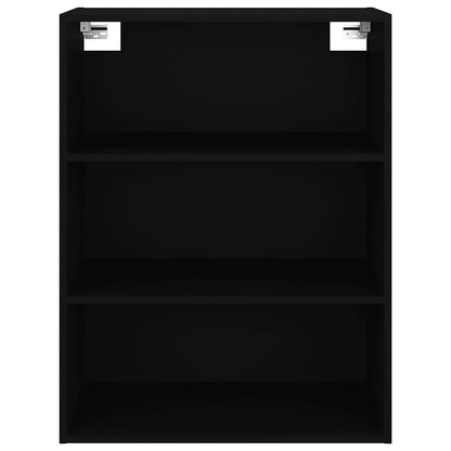 Hanging Wall Cabinet | Black | Engineered Wood | Rectangular | Minimalist