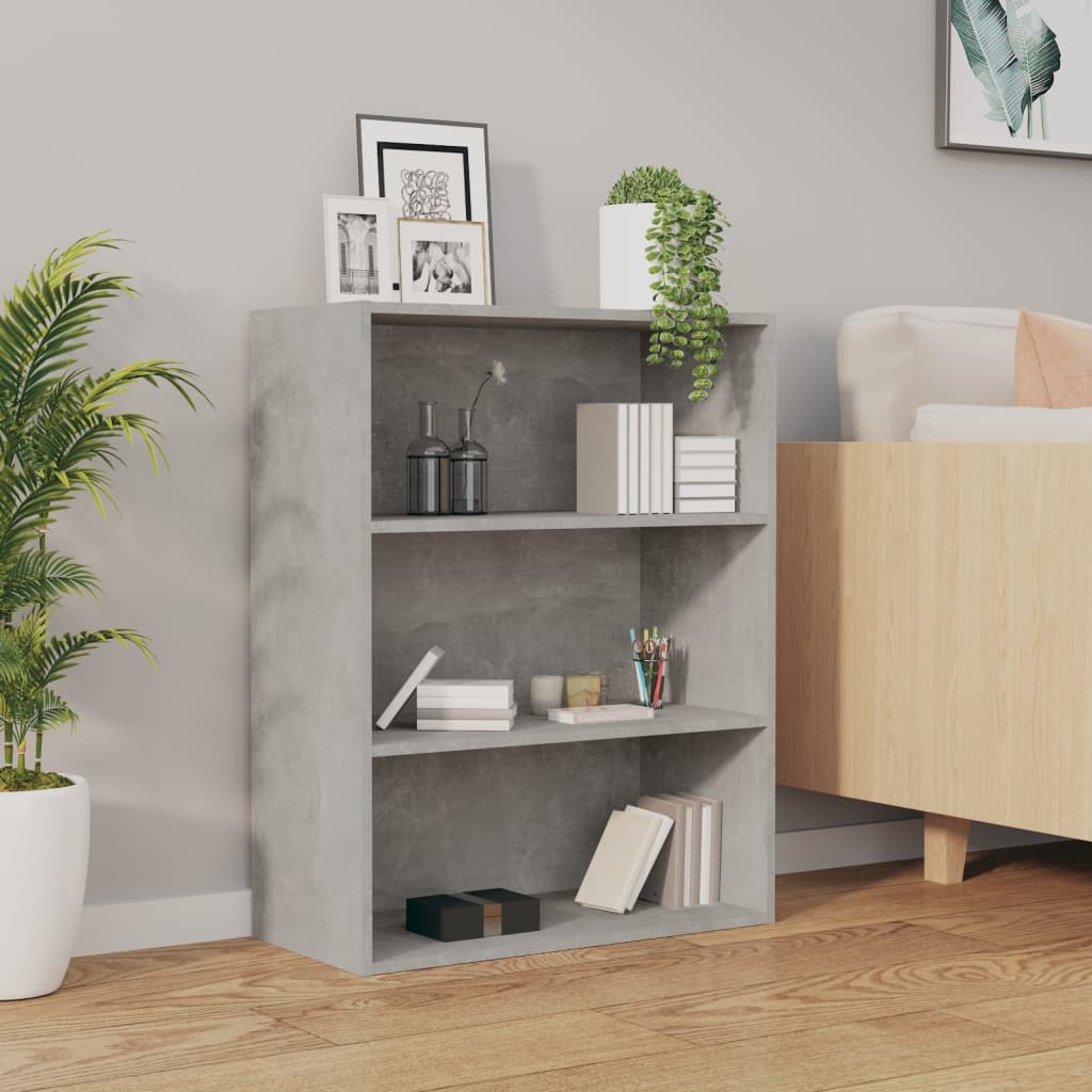Hanging Wall Cabinet Concrete Grey 69.5x32.5x90 cm