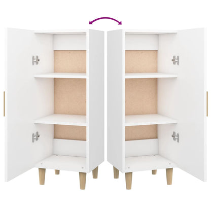 Sideboard White 34.5x34x90 cm Engineered Wood