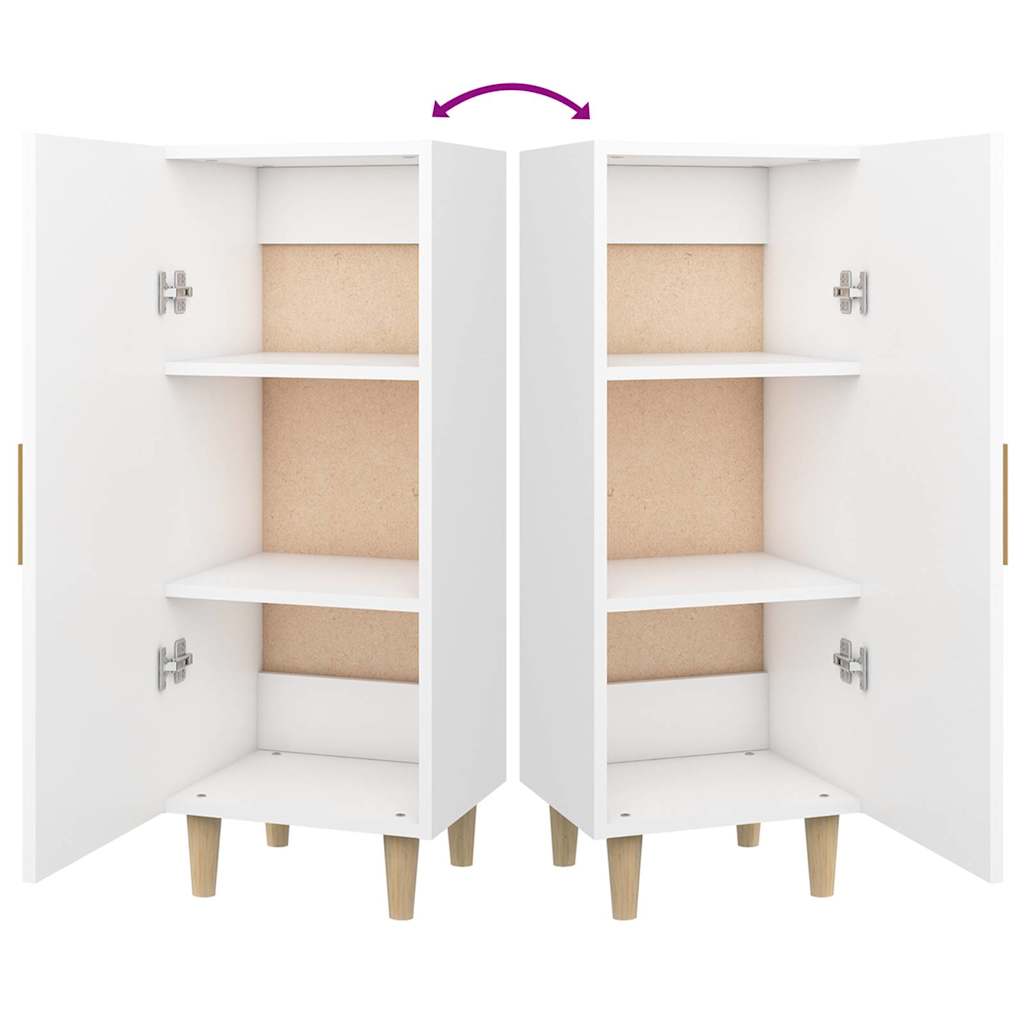 812321 vidaXL Sideboard White 34,5x34x90 cm Engineered Wood