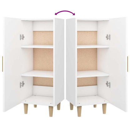812321 vidaXL Sideboard White 34,5x34x90 cm Engineered Wood