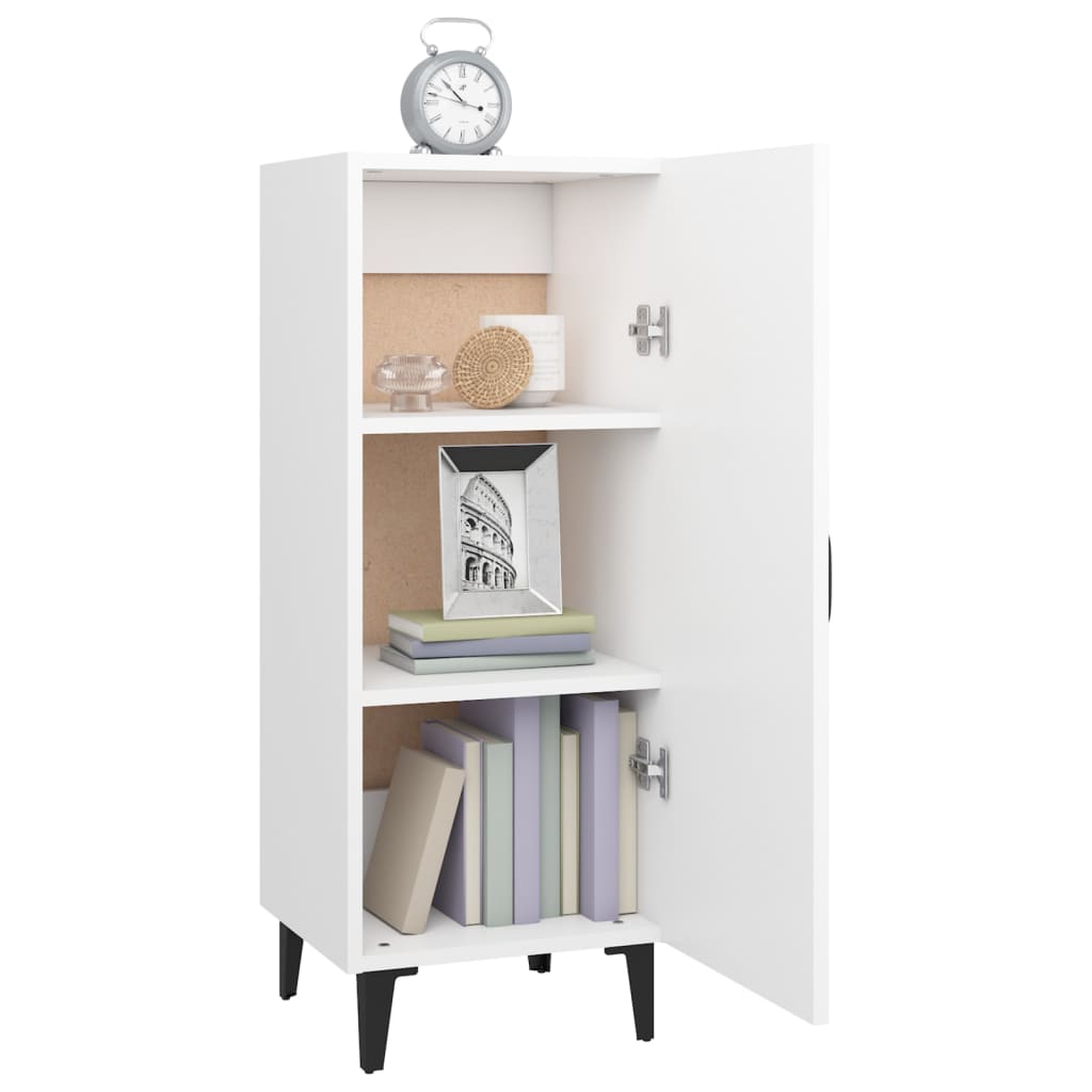 Sideboard White 34.5x34x90 cm Engineered Wood
