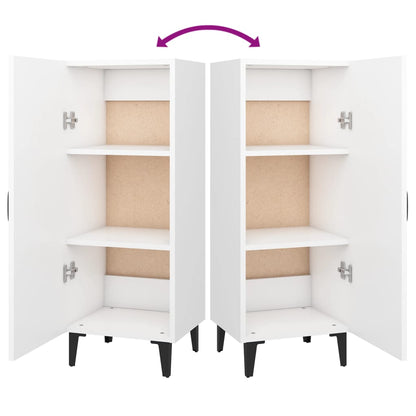 Sideboard White 34.5x34x90 cm Engineered Wood