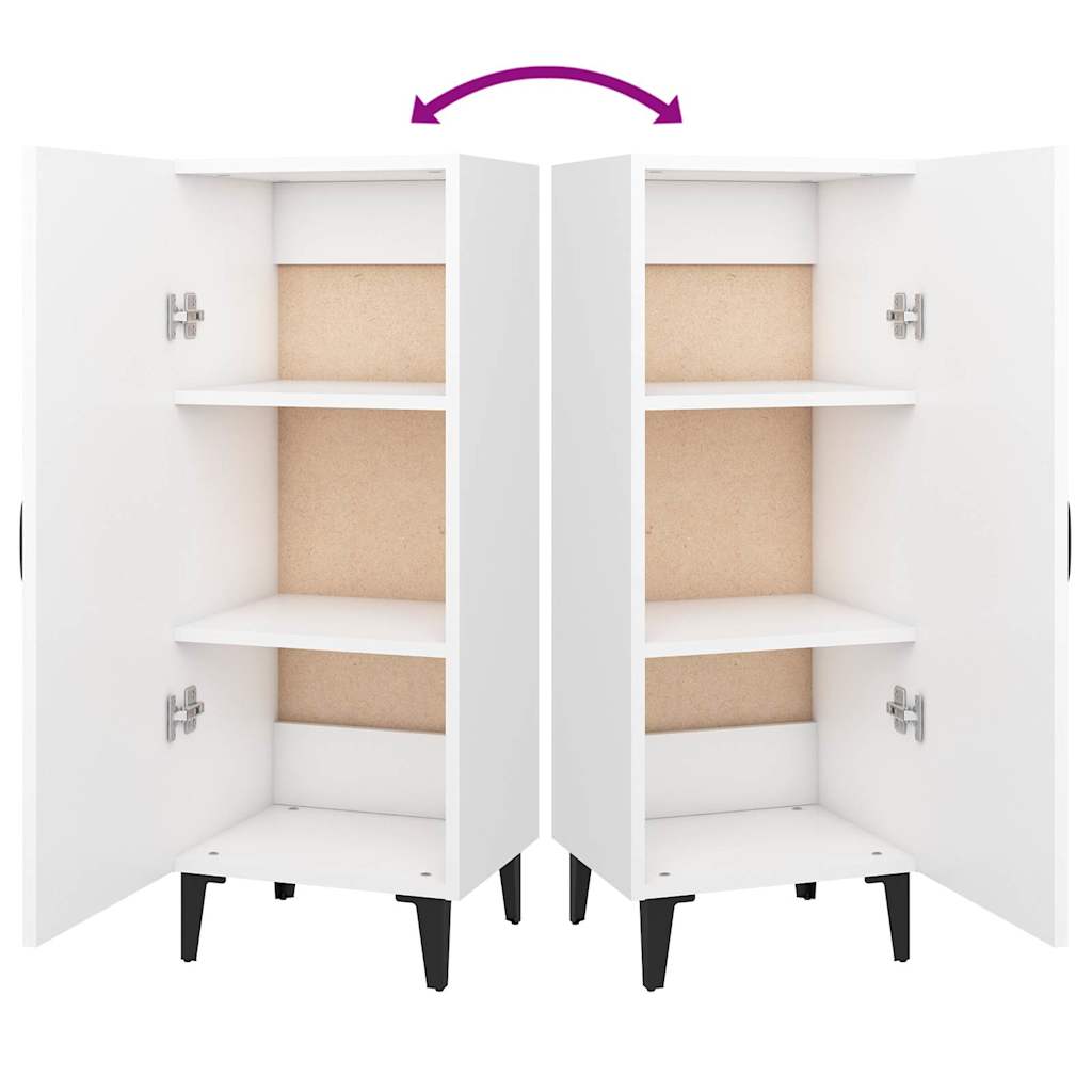 812330 vidaXL Sideboard White 34,5x34x90 cm Engineered Wood