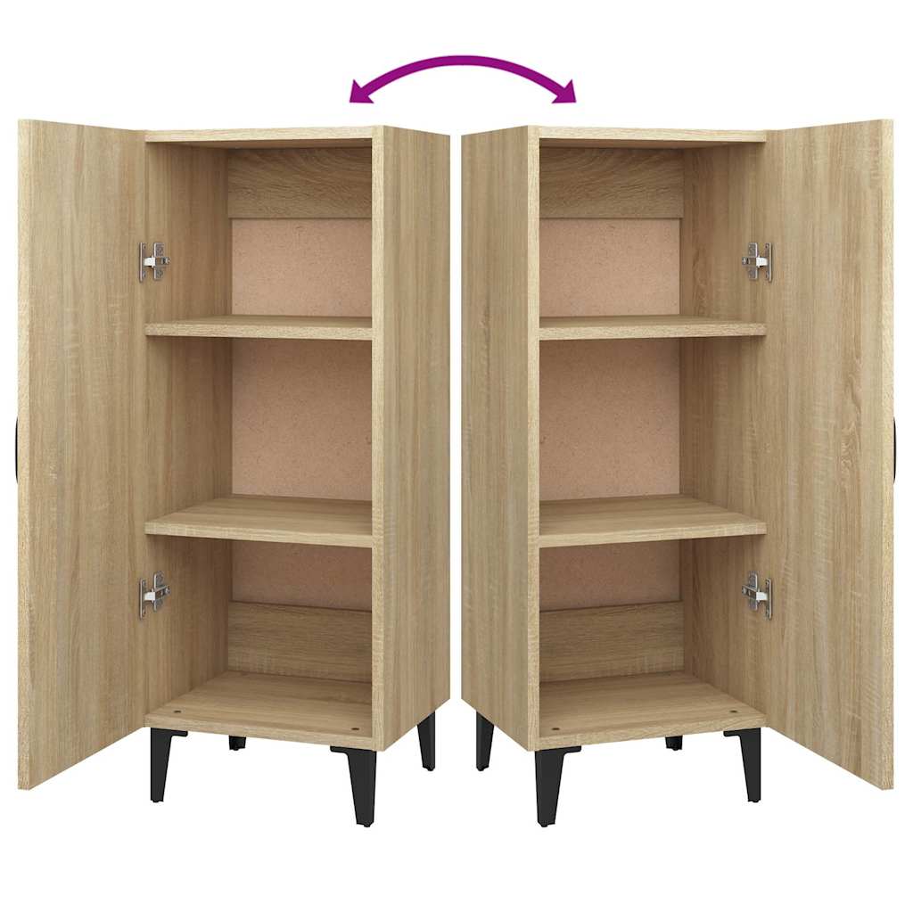 812333 vidaXL Sideboard Sonoma Oak 34,5x34x90 cm Engineered Wood