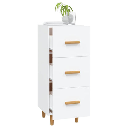 Sideboard White 34.5x34x90 cm Engineered Wood