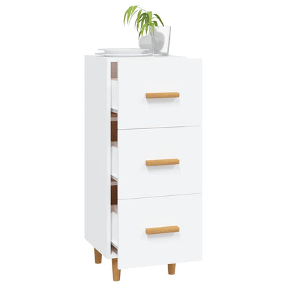 Sideboard White 34,5x34x90 cm Engineered Wood