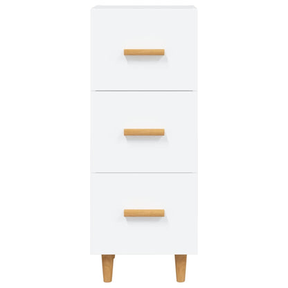 Sideboard White 34.5x34x90 cm Engineered Wood