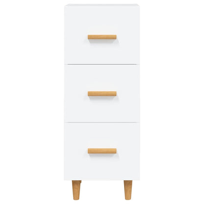 Sideboard White 34,5x34x90 cm Engineered Wood