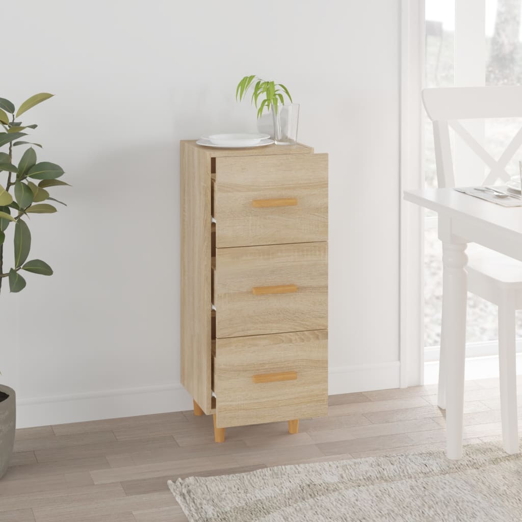 Sideboard Sonoma Oak 34.5x34x90 cm Engineered Wood
