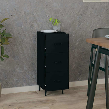 Sideboard Black 34,5x34x90 cm Engineered Wood