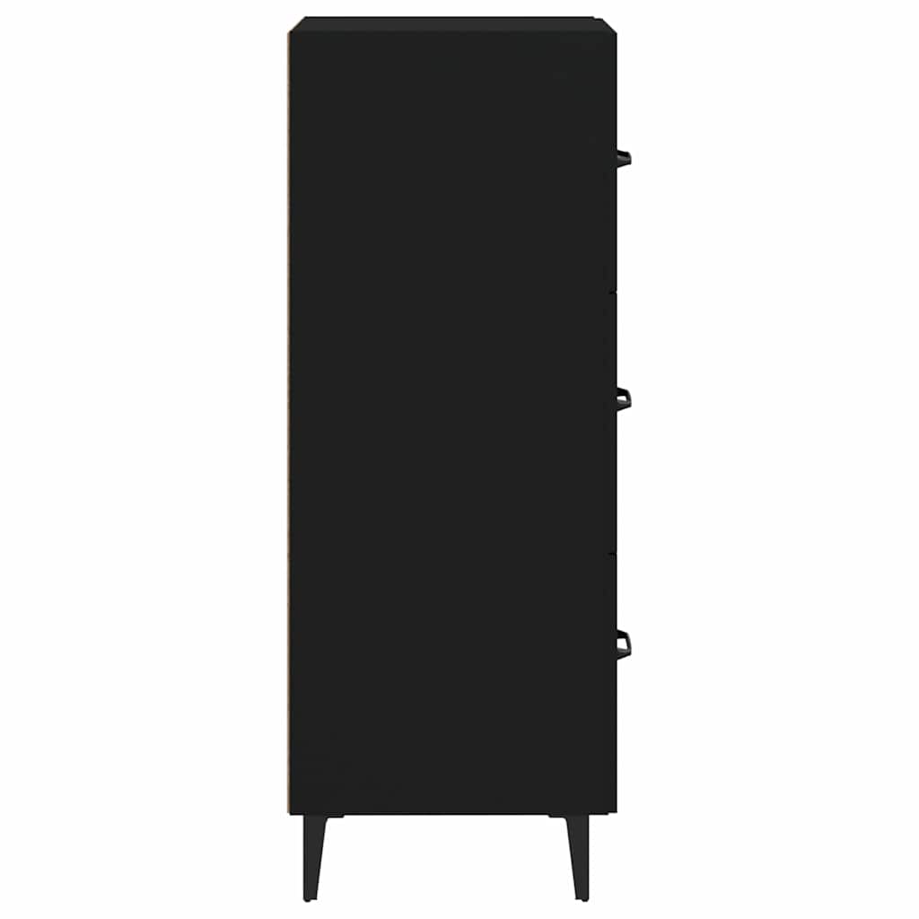 Sideboard Black 34,5x34x90 cm Engineered Wood
