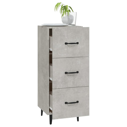 Sideboard Concrete Grey 34.5x34x90 cm Engineered Wood