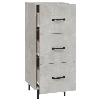 Sideboard Concrete Grey 34.5x34x90 cm Engineered Wood