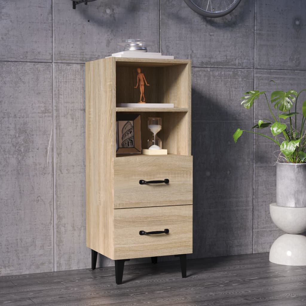 Sideboard Sonoma Oak 34.5x34x90 cm Engineered Wood