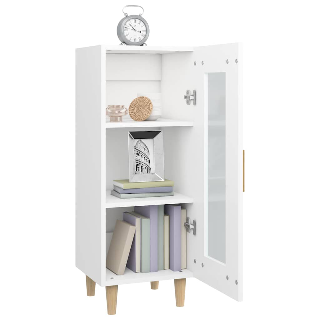 Sideboard White 34,5x34x90 cm Engineered Wood