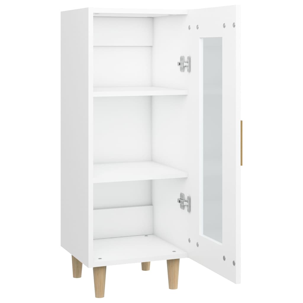 Sideboard White 34,5x34x90 cm Engineered Wood