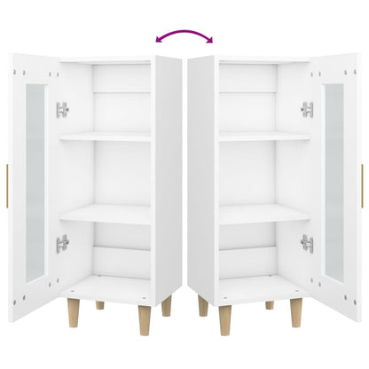 Sideboard White 34.5x34x90 cm Engineered Wood