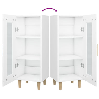 Sideboard White 34,5x34x90 cm Engineered Wood