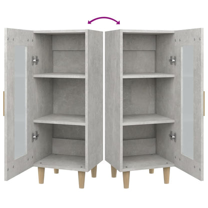 Sideboard Concrete Grey 34.5x34x90 cm Engineered Wood